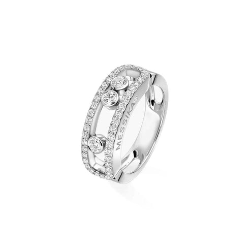 Pink Gold Diamond Pavé Ring Move - 1